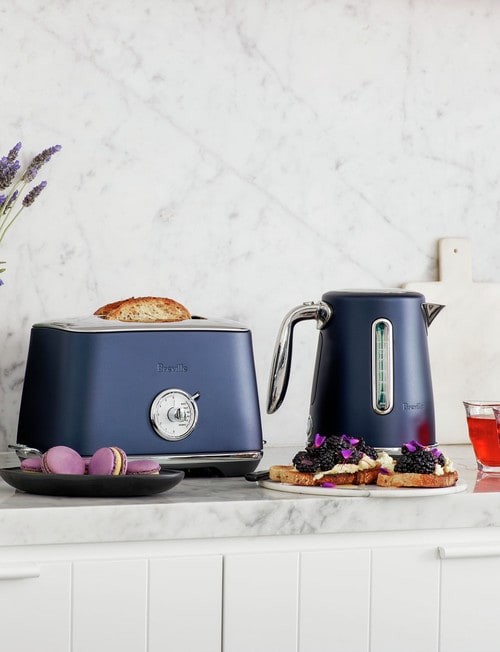 Breville Soft Top Luxe Kettle, Damson Blue, BKE735DBL product photo View 02 L