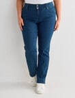 Denim Republic Curve Straight Leg Jean, Dark Wash product photo