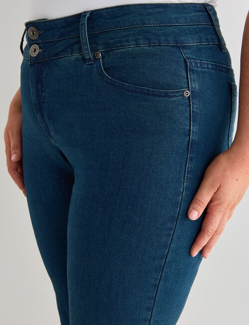 Denim Republic Curve Straight Leg Jean, Dark Wash product photo View 04 L