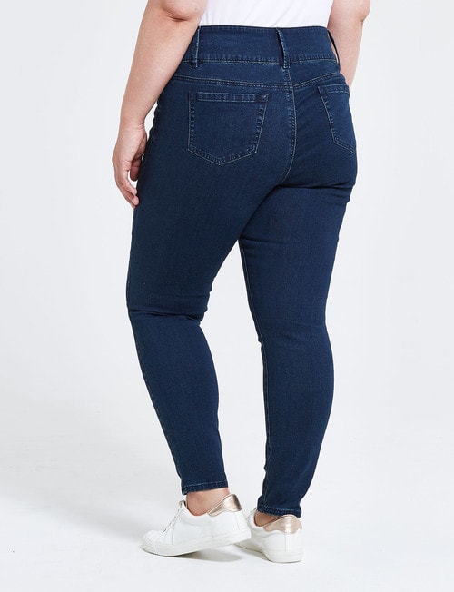 Denim Republic Curve Skinny Jean, Dark Wash product photo View 02 L
