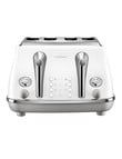DeLonghi Icona Capitals 4 Slice Toaster, White, CTOC4003W product photo