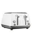 DeLonghi Icona Capitals 4 Slice Toaster, White, CTOC4003W product photo View 02 S