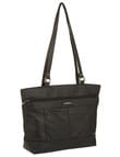 Milano Leather & PU Trims Tote Bag, Black product photo View 02 S