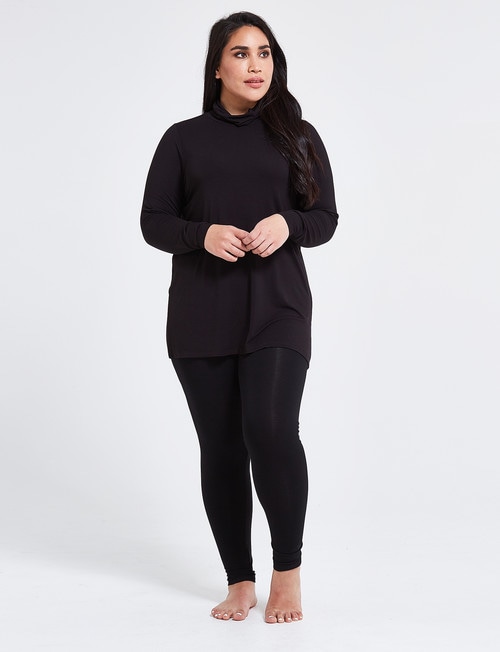 Bodycode Curve Long Sleeve Skivvy, Black product photo View 03 L