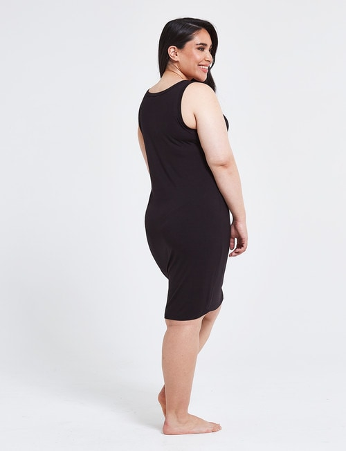 Bodycode Curve Sleeveless Longline Tank Top, Black product photo View 02 L