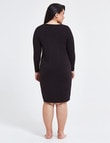 Bodycode Curve Long Sleeve Longline Top, Black product photo View 02 S