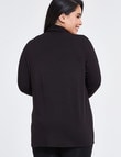Bodycode Curve Long Sleeve Skivvy, Black product photo View 02 S