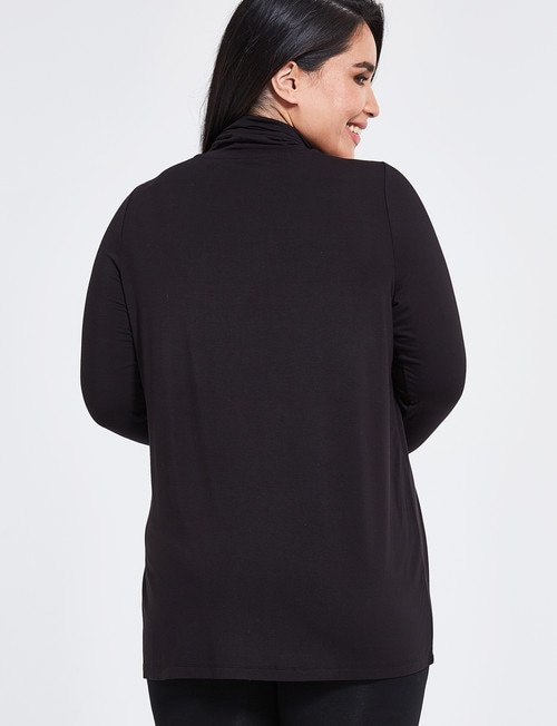 Bodycode Curve Long Sleeve Skivvy, Black product photo View 02 L