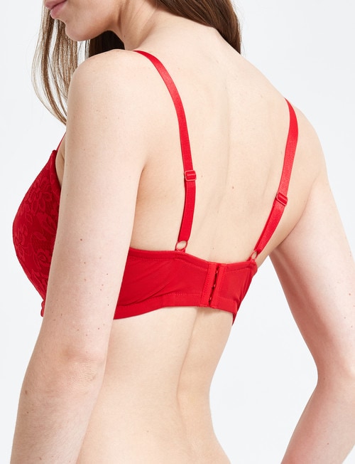 Perfects Brazilian Full Figure Contour Bra, Red product photo View 02 L