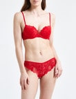 Perfects Brazilian Push Up Bra, Red product photo View 03 S