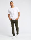 Gasoline Oval Coloured Denim Jean, Khaki product photo View 03 S