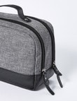 Laidlaw + Leeds Textured Toiletry Bag, Grey product photo View 03 S