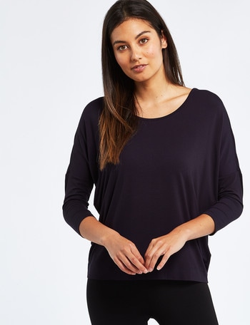 Bodycode 3/4 Sleeve Batwing Tee, Eclipse product photo