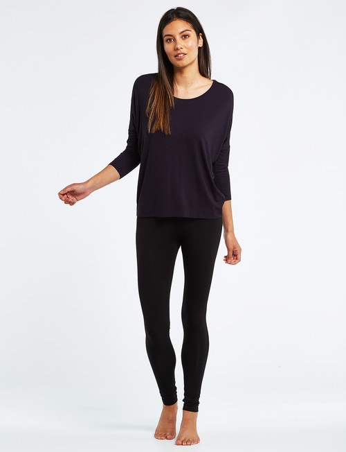 Bodycode 3/4 Sleeve Batwing Tee, Eclipse product photo View 03 L