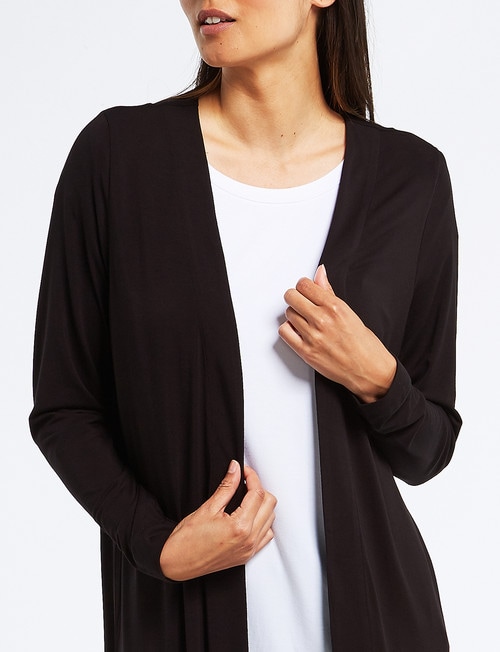 Bodycode Longline Cardi, Black product photo View 04 L