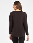 Bodycode Long Sleeve Boxy Tee, Black product photo View 02 S