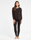 Bodycode Long Sleeve Boxy Tee, Black product photo View 03 S