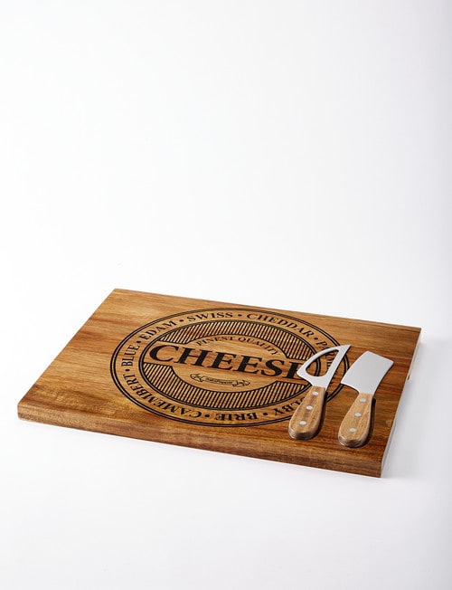Salt&Pepper Fromage Serve Board with Knives, 40 x 30cm product photo