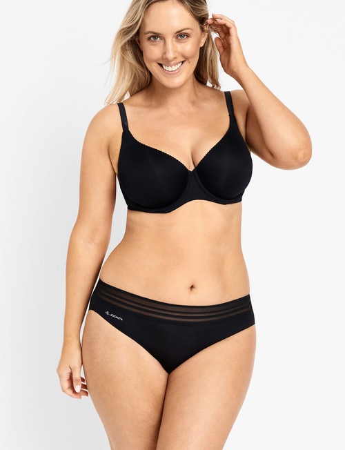 Jockey Woman Parisienne Classic Contour Bra, Black, B-E product photo View 04 L