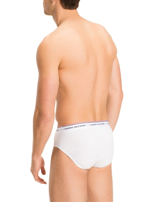 Tommy Hilfiger Cotton Brief, 3-Pack, White, Grey & Black product photo View 02 L