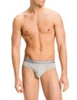 Tommy Hilfiger Cotton Brief, 3-Pack, White, Grey & Black product photo View 04 S