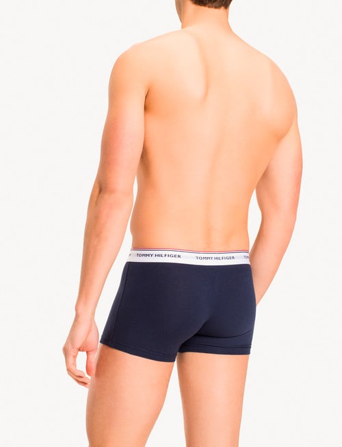 Tommy Hilfiger Stretch Cotton Trunk, 3-Pack, Navy product photo View 02 L