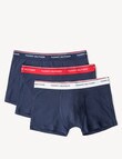 Tommy Hilfiger Stretch Cotton Trunk, 3-Pack, Navy product photo View 03 S