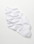 Lyric Liner Ankle Socks, White, 3-Pack product photo View 02 S