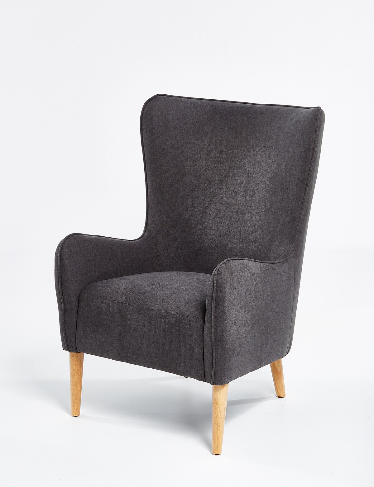 Babyhood Venice Rocking Chair & Ottoman, Charcoal Grey Nursery Furniture