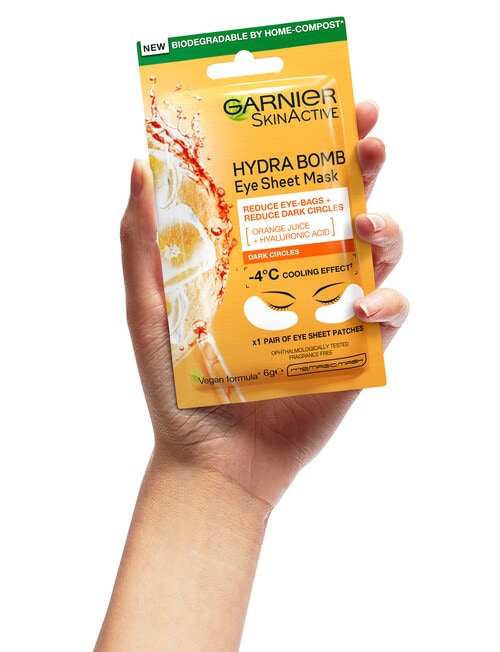 Garnier Hydra Bomb Eye Tissue Mask, Orange Extract product photo View 03 L