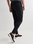 Gym Equipment Panel Trackpant, Black product photo View 02 S