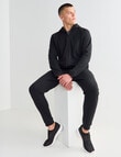 Gym Equipment Panel Trackpant, Black product photo View 03 S