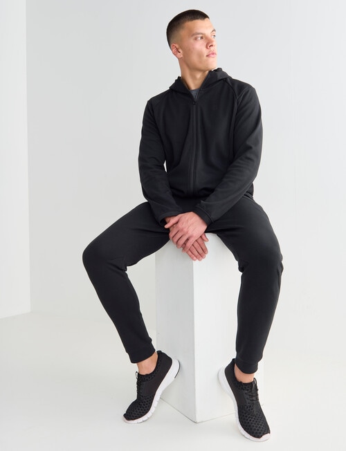 Gym Equipment Panel Trackpant, Black product photo View 03 L