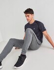 Gym Equipment Panel Trackpant, Grey Marle product photo View 03 S