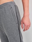 Gym Equipment Panel Trackpant, Grey Marle product photo View 04 S