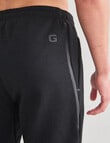 Gym Equipment Panel Trackpant, Black product photo View 06 S
