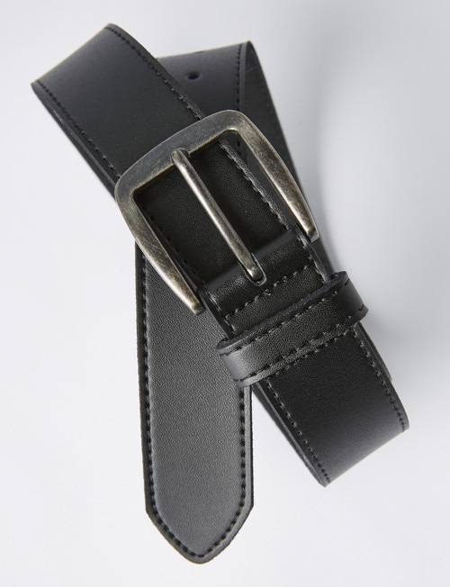 Chisel Texan Leather Belt, Black product photo View 02 L