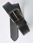 Chisel Texan Leather Belt, Black product photo View 02 S