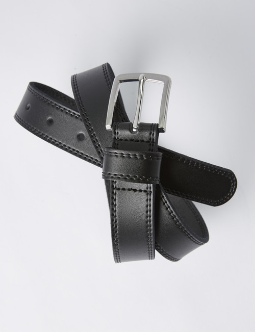 Chisel Leather Belt, Black product photo View 02 L