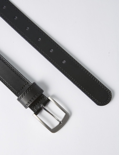 Chisel Leather Belt, Black product photo View 03 L