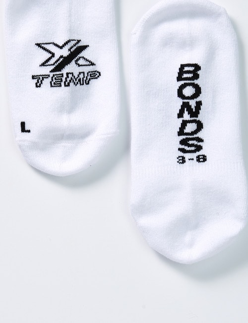 Bonds X-Temp Low Cut Sock, 3-Pack, White product photo View 03 L
