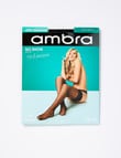 Ambra Stay Up No Show 15 Denier, Black product photo