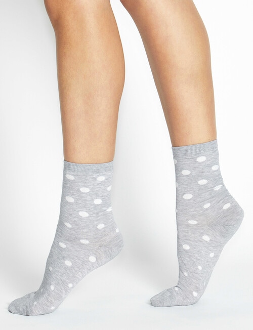 Levante Gigi Sport Crew Sock, Grey Marle product photo View 04 L