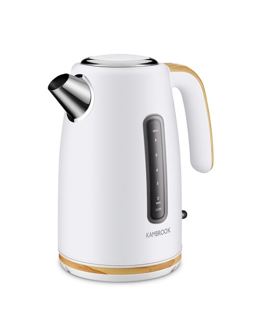 Kambrook Scandi Kettle, White, KKE690MTW Kettles & Jugs