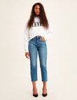 Levis Wedgie Straight Leg Jean, Jive Sound, 28" product photo View 03 S
