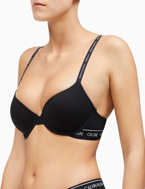 Calvin Klein Cotton Lightly Lined Bra Black product photo