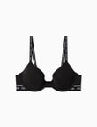 Calvin Klein Cotton Lightly Lined Bra Black product photo View 05 S