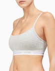 Calvin Klein Cotton Unlined Bralette, Grey Heather product photo View 03 S