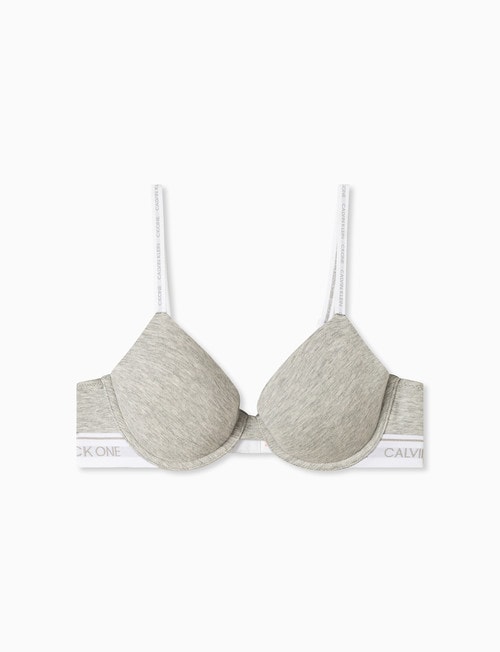 Calvin Klein Cotton Lightly Lined Bra, Grey Heather product photo View 05 L