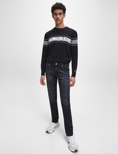 Calvin Klein 026 Slim Jean, Washed Black product photo View 03 L